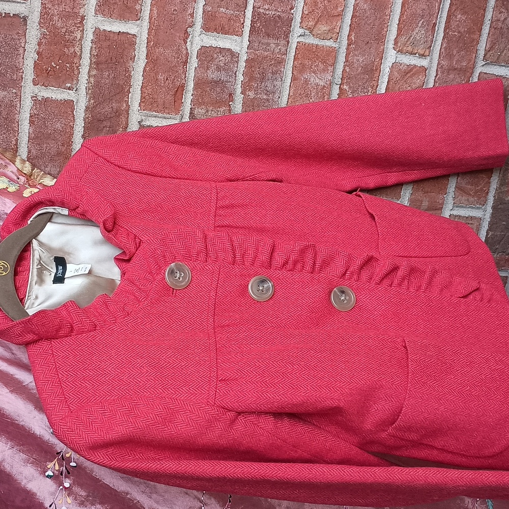 Wool jacket ( beating to orange red rhythm.) Not typical blazer jacket ☺️